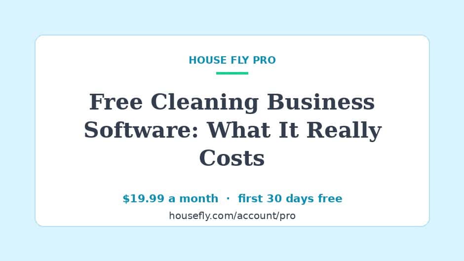 Software gratis para negocios de limpieza: lo que en realidad cuesta