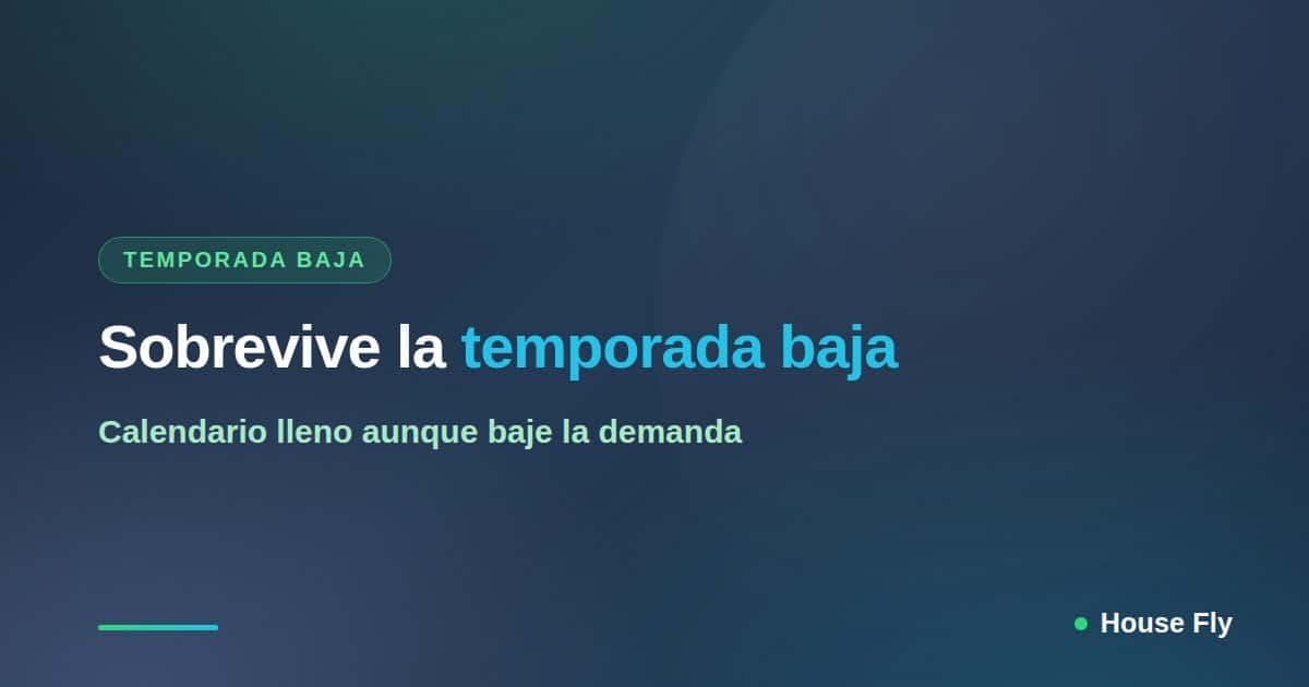 Cómo sobrevivir la temporada baja del negocio de limpieza