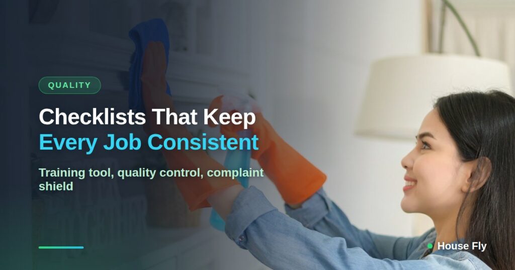 Cleaning Checklists That Keep Every Job Consistent