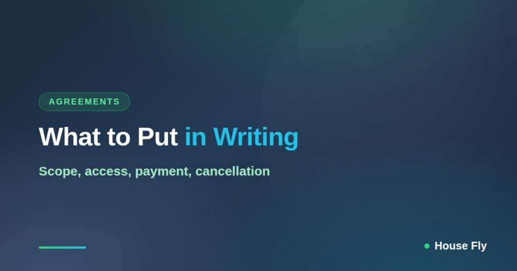 Cleaning Service Agreements: What to Put in Writing