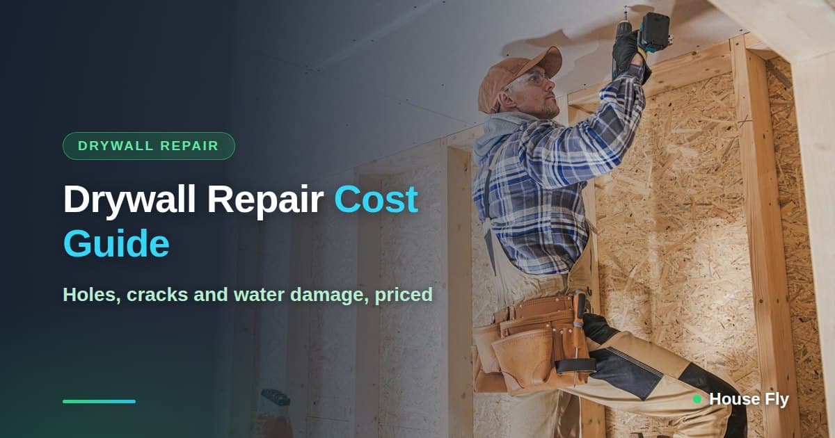 Costo de reparar tablaroca: agujeros, grietas y daños por agua (2026)