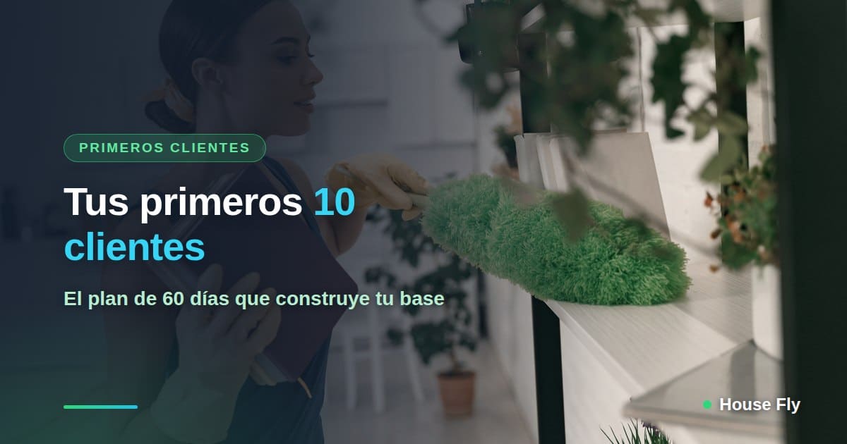Cómo conseguir tus primeros 10 clientes de limpieza