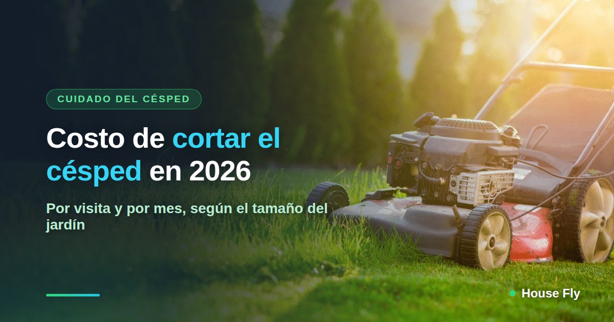 Costo de cortar el césped: precios por visita y por mes (2026)